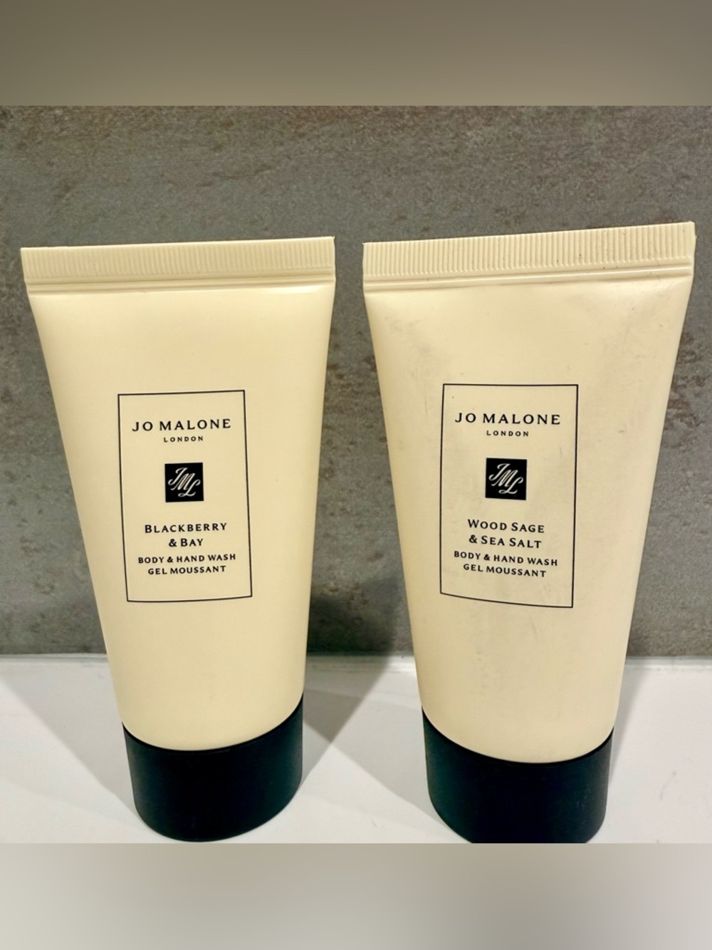 Jo Malone Wood Sage & Sea Salt + BlackBerry & Bay Hand/body Wash Gel 30mlx2 NEW
